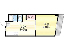 大阪府豊中市服部豊町１丁目（賃貸マンション1LDK・4階・31.31㎡） その2