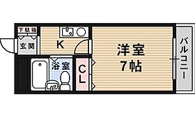 大阪府箕面市粟生間谷西３丁目（賃貸マンション1K・2階・19.65㎡） その2