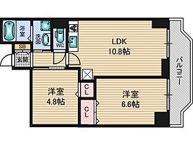 大阪府大阪市淀川区西宮原１丁目（賃貸マンション2LDK・1階・56.00㎡） その2