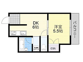 大阪府豊中市服部南町４丁目（賃貸マンション1DK・3階・25.00㎡） その2