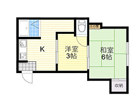 大阪府大阪市淀川区塚本６丁目（賃貸マンション2K・3階・24.70㎡） その2