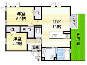 大阪府池田市渋谷３丁目10番2号（賃貸アパート2LDK・1階・57.98㎡） その2