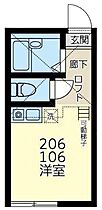 神奈川県横浜市神奈川区白幡上町（賃貸アパート1R・2階・13.07㎡） その2