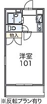 アサクラ  ｜ 栃木県足利市朝倉町3丁目（賃貸マンション1K・3階・23.18㎡） その2