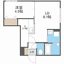 北海道札幌市豊平区豊平四条11丁目（賃貸マンション1LDK・4階・34.78㎡） その2