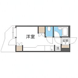 サンシャイン・シティー21 ワンルームの間取図画像