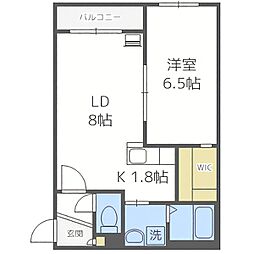 ThePark1 1LDKの間取図画像
