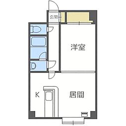 セレーナ南郷 1LDKの間取図画像
