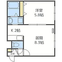 北海道札幌市中央区南二十四条西8丁目（賃貸アパート1LDK・1階・34.02㎡） その2