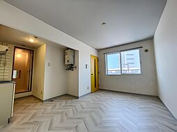 札幌市営南北線 中の島駅 徒歩7分の賃貸マンション 4階1DKのリビング/ダイニング