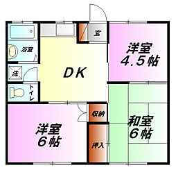 和光ハイツ 3DKの間取図画像