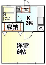 ファミールホンダ 1Kの間取図画像