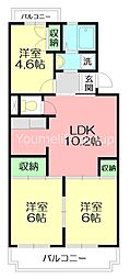 センチュリーハウス2 3LDKの間取図画像