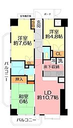ナイスアーバン秦野 3LDKの間取図画像