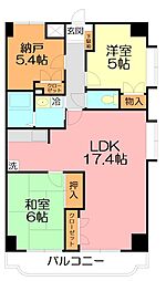パークサイド湘南 2SLDKの間取図画像