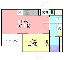 Sette Luce 1LDKの間取図画像