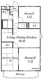 アルタイルヴィラ 3LDKの間取図画像