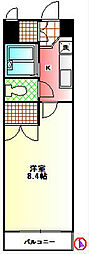 エクセル.アイ 1Kの間取図画像