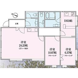 第7明智ビル 3DKの間取図画像