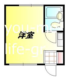 ドムール平塚第2 ワンルームの間取図画像