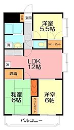 ラフィーネ湘南壱番館 3LDKの間取図画像