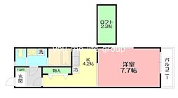 JR東海道本線 平塚駅 バス17分 高村団地下車 徒歩7分の賃貸アパート 1階1Kの間取り