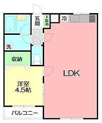 間取図画像 1LDK