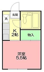 間取図画像 1K