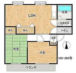 間取図画像 2LDK