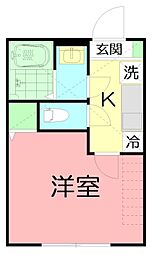 間取図画像 1K
