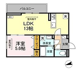 間取図画像 1LDK