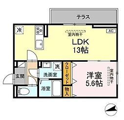 間取図画像 1LDK