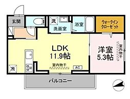 間取図画像 1LDK