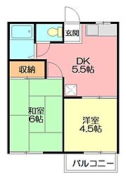 間取図画像 2DK