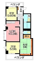 間取図画像 3LDK