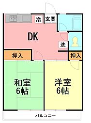 間取図画像 2DK