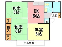 間取図画像 3DK