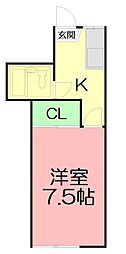 間取図画像 1K