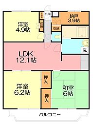 間取図画像 3SLDK
