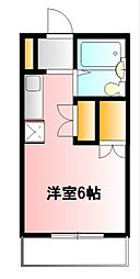ハイツラビット ワンルームの間取図画像