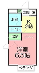 グッディ.ハウス 1Kの間取図画像