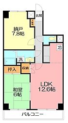 シャルマンエル 1SLDKの間取図画像