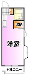 エスポワール ワンルームの間取図画像