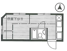 ローゼンハイム駒場 ワンルームの間取図画像