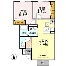 シャルムハウス大財  ｜ 佐賀県佐賀市大財２丁目（賃貸アパート2LDK・1階・51.43㎡） その2