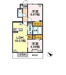 間取図画像 2LDK