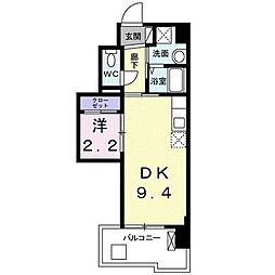 Soubou 1DKの間取図画像