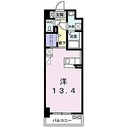 GrandHills ワンルームの間取図画像