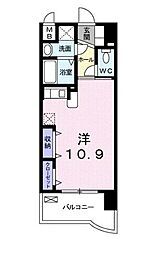 アクアルーチェ ワンルームの間取図画像