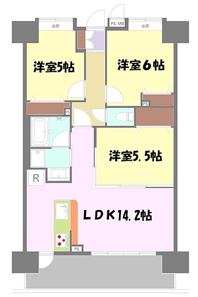 間取りを拡大表示